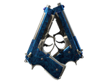 Artwork for [FN] Dual Berettas | Cobalt Quartz