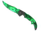 Artwork for [FN] ★ Falchion Knife | Gamma Doppler - Emerald