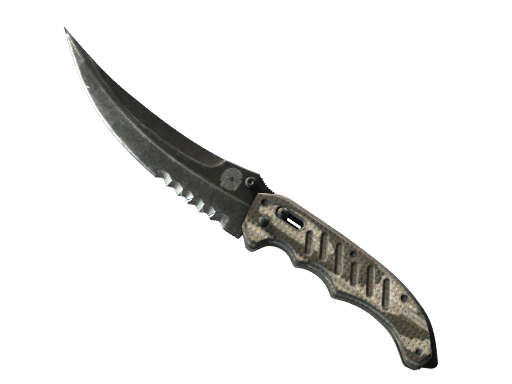 ★ Flip Knife | Black Laminate (Well-Worn)