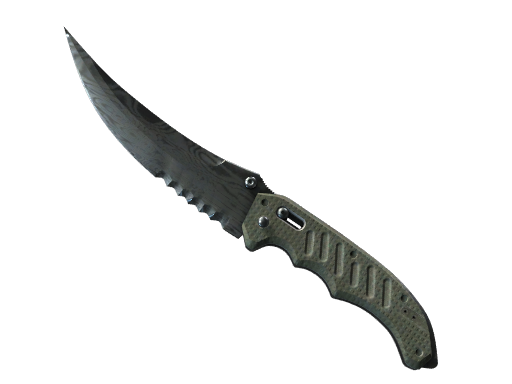 ★ Flip Knife | Damascus Steel (Battle-Scarred)