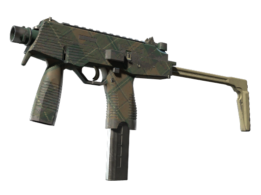 MP9 | Green Plaid (Well-Worn)