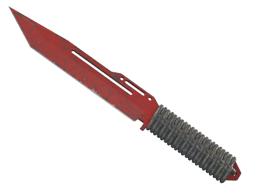 ★ Paracord Knife | Crimson Web (Well-Worn)
