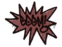 Sealed Graffiti | BOOM (Brick Red)