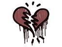 Artwork for Sealed Graffiti | Broken Heart (Brick Red)