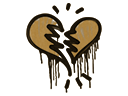 Artwork for Sealed Graffiti | Broken Heart (Desert Amber)