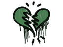 Sealed Graffiti | Broken Heart (Jungle Green)