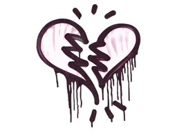 Sealed Graffiti | Broken Heart (Princess Pink)
