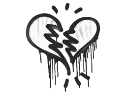 Sealed Graffiti | Broken Heart (Shark White)