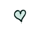 Artwork for Sealed Graffiti | Heart (Frog Green)