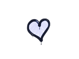 Artwork for Sealed Graffiti | Heart (SWAT Blue)