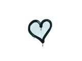Artwork for Sealed Graffiti | Heart (Wire Blue)