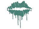 Artwork for Sealed Graffiti | Kiss (Frog Green)