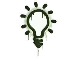 Sealed Graffiti | Lightbulb (Battle Green)