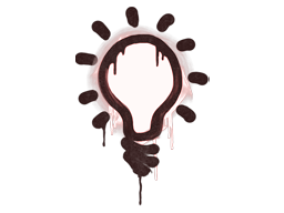 Sealed Graffiti | Lightbulb (Brick Red)
