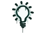 Artwork for Sealed Graffiti | Lightbulb (Frog Green)