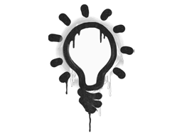 Sealed Graffiti | Lightbulb (Shark White)