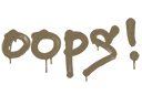 Artwork for Sealed Graffiti | Oops (Dust Brown)