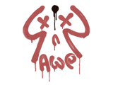 Artwork for Sealed Graffiti | Recoil AWP (Blood Red)