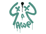 Artwork for Sealed Graffiti | Recoil AWP (Frog Green)