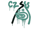 Artwork for Sealed Graffiti | Recoil CZ-75 (Frog Green)
