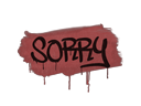 Sealed Graffiti | Sorry (Blood Red)
