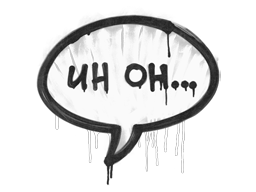 Sealed Graffiti | Uh Oh (Shark White)