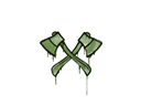 Artwork for Sealed Graffiti | X-Axes (Battle Green)
