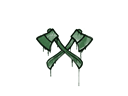 Artwork for Sealed Graffiti | X-Axes (Jungle Green)