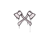 Artwork for Sealed Graffiti | X-Axes (War Pig Pink)