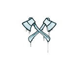 Artwork for Sealed Graffiti | X-Axes (Wire Blue)