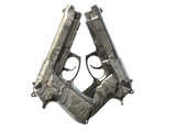 Artwork for [WW] SV Dual Berettas | Silver Pour