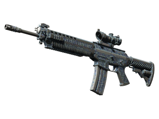 Souvenir SG 553 | Waves Perforated (Battle-Scarred)
