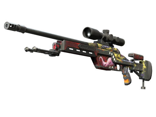 Souvenir SSG 08 | Bloodshot (Battle-Scarred)