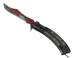 Artwork for [BS] ST Butterfly Knife | Crimson Web