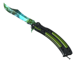 Artwork for [FN] ST Butterfly Knife | Gamma Doppler - Phase 4