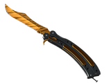 Artwork for [MW] ST Butterfly Knife | Tiger Tooth