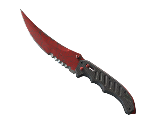★ StatTrak™ Flip Knife | Crimson Web (Well-Worn)