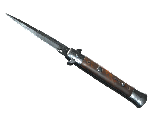 Stiletto Knife | Damascus Steel
