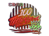 Artwork for Sticker | 100 Thieves (Holo) | 2020 RMR
