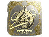 Artwork for Sticker | 910 (Gold) | Austin 2025