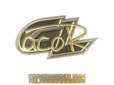Artwork for Sticker | acoR (Gold) | Copenhagen 2024