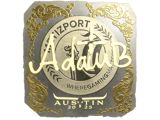 Sticker | adamb (Gold) | Austin 2025
