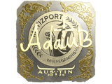 Artwork for Sticker | adamb (Gold) | Austin 2025