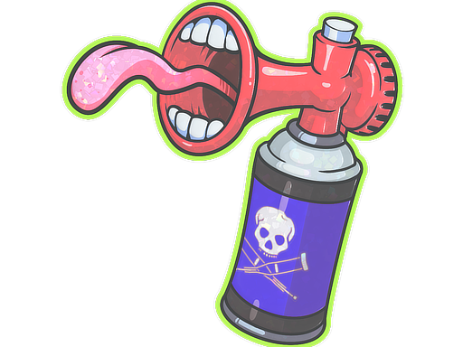 Sticker | Airhorn (Glitter) - CS2 Sticker