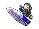 Artwork for Sticker | Akihabara Accept Surf Ava (Foil)