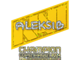 Artwork for Sticker | Aleksib (Glitter, Champion) | Copenhagen 2024