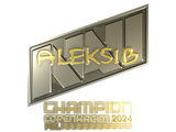Artwork for Sticker | Aleksib (Gold, Champion) | Copenhagen 2024