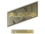 Artwork for Sticker | Aleksib (Gold) | Copenhagen 2024