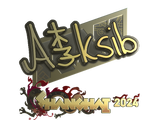 Artwork for Sticker | Aleksib (Gold) | Shanghai 2024