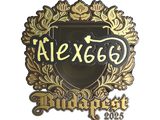 Artwork for Sticker | alex666 (Gold) | Budapest 2025